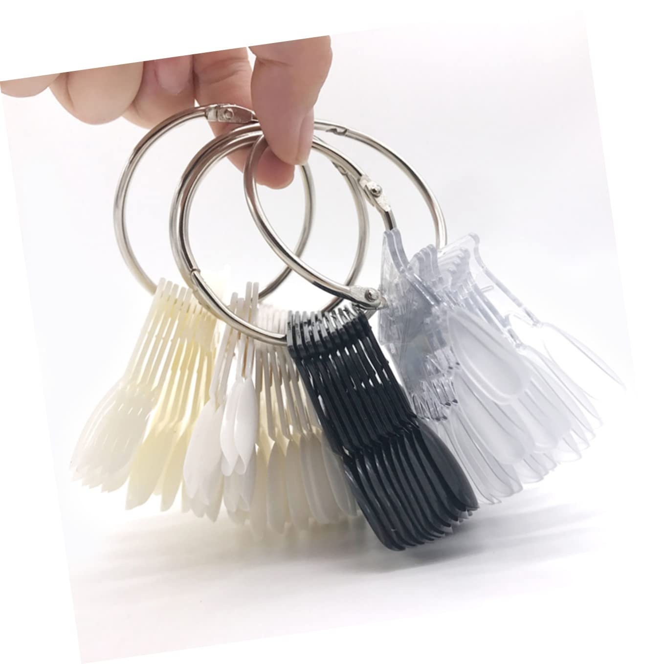 image:image3 sets Manicure Nail Tools Display Boards Natural Color Nail Art Practice Sticks Nail Polish Color Display Women Shop Distinctive Exhibition ModelSize 1x3pcs