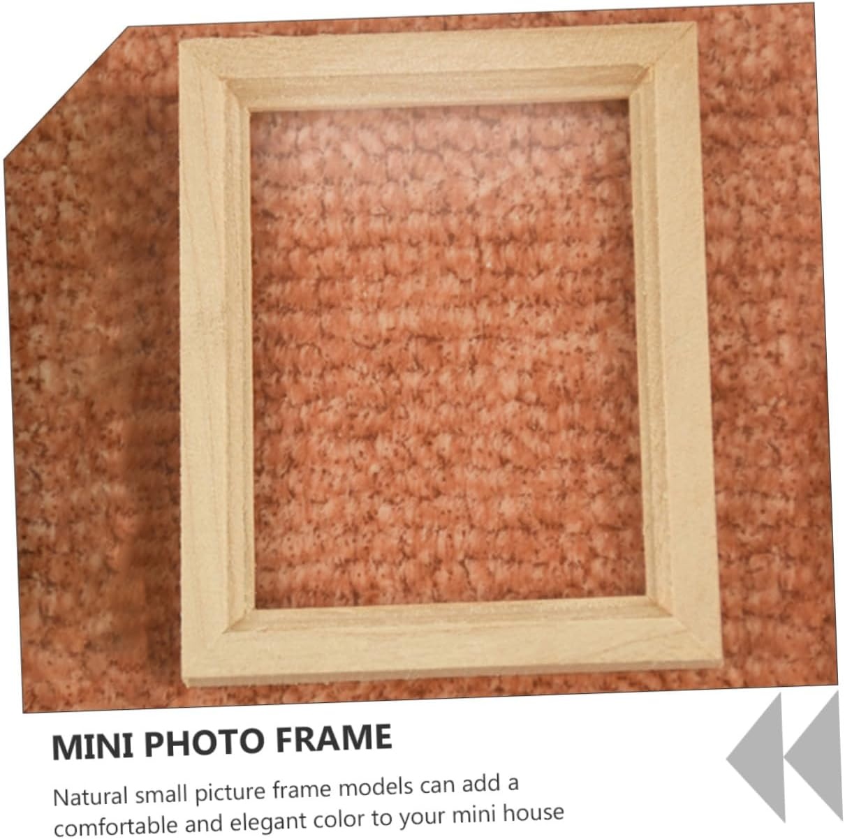 image:imageBeaupretty 12pcs Mini Wooden Photo Frame Models for Dollhouse Decor Scale Micro Landscape Props with Fine Craftsmanship Natural Wood Color Miniature Picture Frames for DIY Scenes