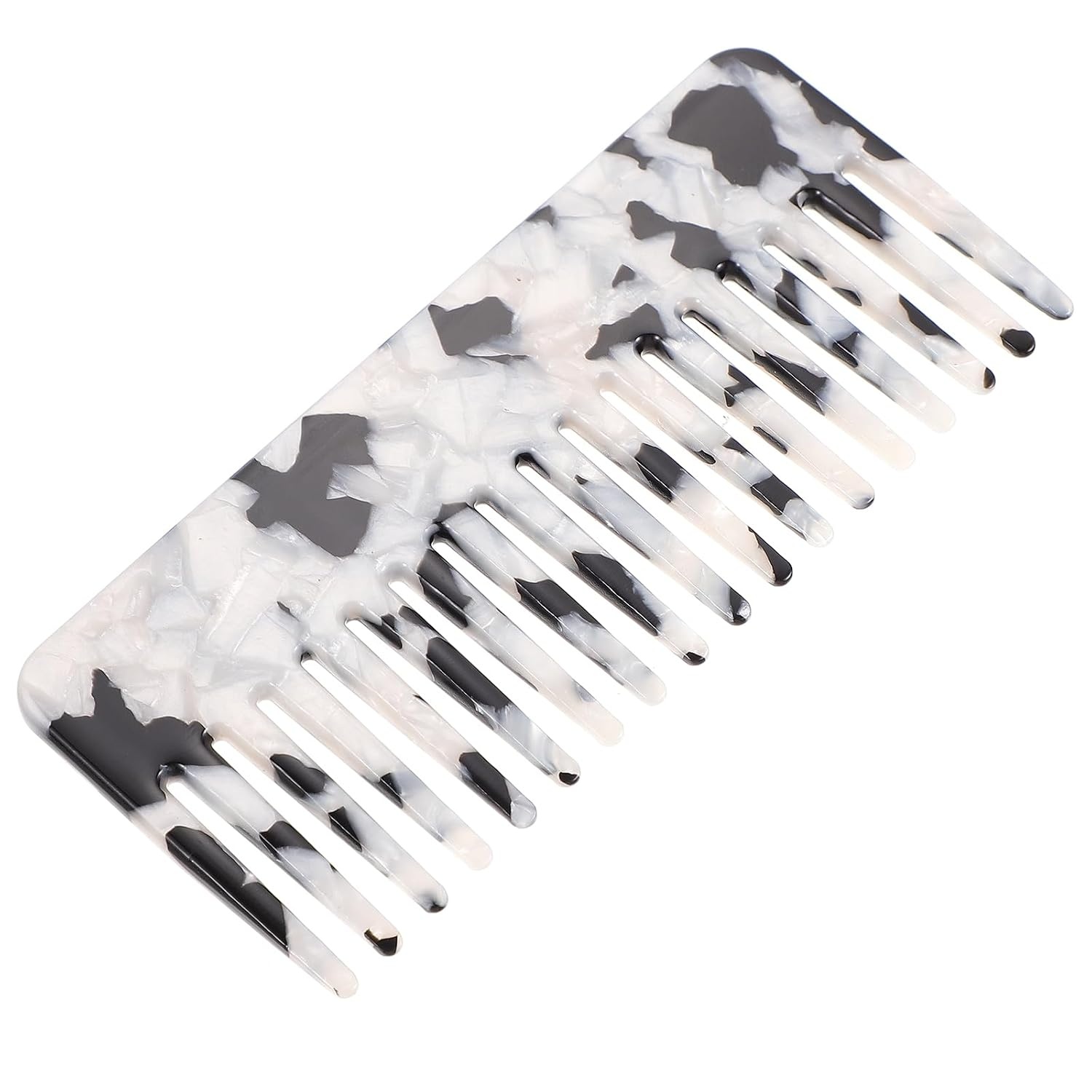image:imageBeaupretty Wide Tooth Comb Tortoiseshell Hair Comb Simple Vintage Barber Shop s Anti Static Plastic Large Hairdressing Tools For Salon Styling Home ColoursBlack White