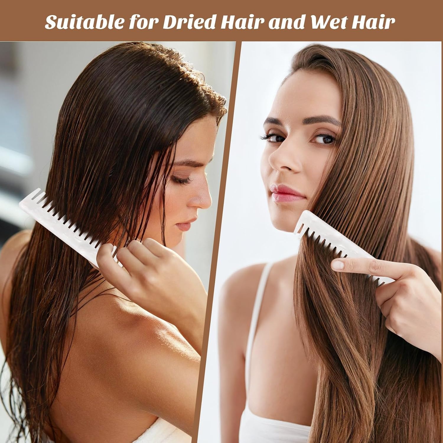 image:imageBeaupretty Wide Tooth Comb Tortoiseshell Hair Comb Simple Vintage Barber Shop s Anti Static Plastic Large Hairdressing Tools For Salon Styling Home ColoursWhite
