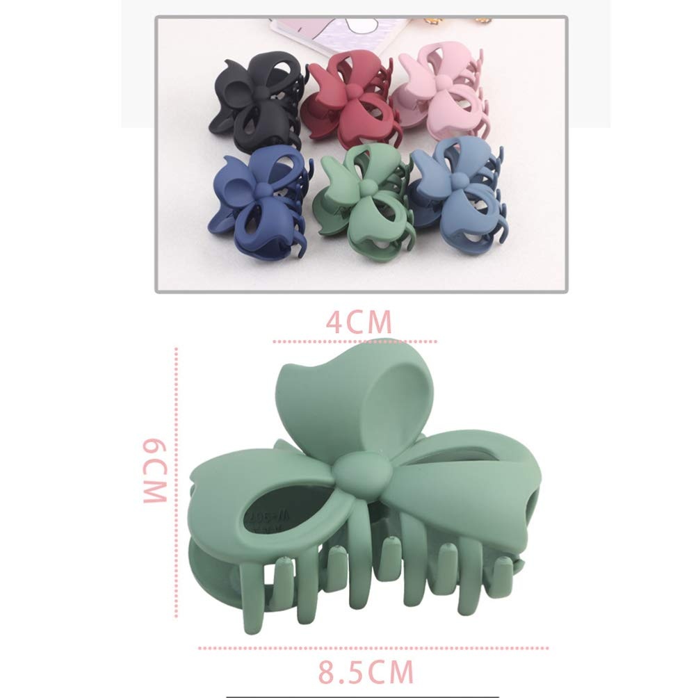 image:imageGirl Hair Clips 5PCS Hair Claw Clip Clutcher Crab Jaw Barrettes Grips Clamps Clasps Pin Buns Braids Accessories For Women Assorted Color