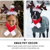 image:image1 Set Reindeer Antlers Headband with Scarf for Dog Christmas Doggie Costume Set