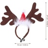 image:image1 Set Reindeer Antlers Headband with Scarf for Dog Christmas Doggie Costume Set