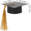 image:image10pcs Mini Graduation Caps Graduation Hat Wine Bottle Covers Cupcake Toppers Hats Decoration for
