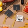 image:image10pcs Mini Graduation Caps Graduation Hat Wine Bottle Covers Cupcake Toppers Hats Decoration for