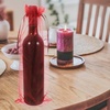image:image10pcs Sheer Wine Bag Mesh Organza Wine Bottle Cover Dresses Wrap Christmas Bags with Drawstring Dark RedDark Red