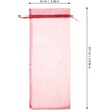 image:image10pcs Sheer Wine Bag Mesh Organza Wine Bottle Cover Dresses Wrap Christmas Bags with Drawstring Dark RedDark Red