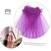 image:image10pcs Sheer Wine Bag Mesh Organza Wine Bottle Cover Dresses Wrap Christmas Bags with Drawstring Dark RedLavender