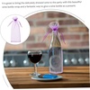 image:image10pcs Sheer Wine Bag Mesh Organza Wine Bottle Cover Dresses Wrap Christmas Bags with Drawstring Dark RedLavender