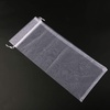 image:image10pcs Sheer Wine Bag Mesh Organza Wine Bottle Cover Dresses Wrap Christmas Bags with Drawstring Dark RedWhite