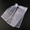 image:image10pcs Sheer Wine Bag Mesh Organza Wine Bottle Cover Dresses Wrap Christmas Bags with Drawstring Dark RedWhite