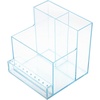 image:image1pc Nail Polishing Machine Holder Translucent Blue Grinding Head Rack for Nail Salon and Diy Use Convenient Organizer for Art Tools Easy Access Storage Base