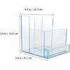 image:image1pc Nail Polishing Machine Holder Translucent Blue Grinding Head Rack for Nail Salon and Diy Use Convenient Organizer for Art Tools Easy Access Storage Base