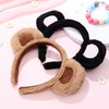 image:image2 Pack Brown Bear EarsBear Ears Headband Cute Headband Cartoon Animal Cosplay Dress up for Halloween Christmas CosplayBrownBlack