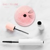 image:image2 Pieces Grafted Eyelash Jade Stones Eyelash Extension Pallet Holder Round Pallet Pad Resin Nail Art Plate Palette Makeup Palette Pink1 Count Pack of 1