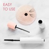 image:image2 Pieces Grafted Eyelash Jade Stones Eyelash Extension Pallet Holder Round Pallet Pad Resin Nail Art Plate Palette Makeup Palette Pink2 pcs