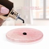 image:image2 Pieces Grafted Eyelash Jade Stones Eyelash Extension Pallet Holder Round Pallet Pad Resin Nail Art Plate Palette Makeup Palette Pink3 pcs
