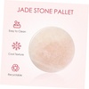 image:image2 Pieces Grafted Eyelash Jade Stones Eyelash Extension Pallet Holder Round Pallet Pad Resin Nail Art Plate Palette Makeup Palette Pink4 pcs
