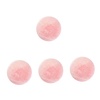image:image2 Pieces Grafted Eyelash Jade Stones Eyelash Extension Pallet Holder Round Pallet Pad Resin Nail Art Plate Palette Makeup Palette Pink4 pcs