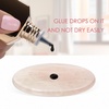 image:image2 Pieces Grafted Eyelash Jade Stones Eyelash Extension Pallet Holder Round Pallet Pad Resin Nail Art Plate Palette Makeup Palette Pink5 pcs