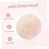 image:image2 Pieces Grafted Eyelash Jade Stones Eyelash Extension Pallet Holder Round Pallet Pad Resin Nail Art Plate Palette Makeup Palette Pink5 pcs