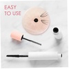 image:image2 Pieces Grafted Eyelash Jade Stones Eyelash Extension Pallet Holder Round Pallet Pad Resin Nail Art Plate Palette Makeup Palette Pink5 pcs