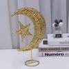 image:image20cm Wrought Christmas Tree Topper Glittering Star Moon Treetop Decoracin Party Supplies GoldenGolden