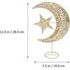 image:image20cm Wrought Christmas Tree Topper Glittering Star Moon Treetop Decoracin Party Supplies GoldenGolden