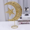 image:image20cm Wrought Christmas Tree Topper Glittering Star Moon Treetop Decoracin Party Supplies GoldenGolden