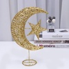 image:image20cm Wrought Christmas Tree Topper Glittering Star Moon Treetop Decoracin Party Supplies GoldenGolden