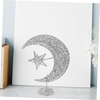 image:image20cm Wrought Christmas Tree Topper Glittering Star Moon Treetop Decoracin Party Supplies GoldenSilver