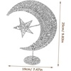 image:image20cm Wrought Christmas Tree Topper Glittering Star Moon Treetop Decoracin Party Supplies GoldenSilver
