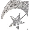 image:image20cm Wrought Christmas Tree Topper Glittering Star Moon Treetop Decoracin Party Supplies GoldenSilver