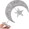 image:image20cm Wrought Christmas Tree Topper Glittering Star Moon Treetop Decoracin Party Supplies GoldenSilver