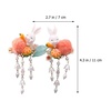 image:image2Pcs Bunny Hair Clips Plush Ball Hair Barrettes Tassel Easter Chinese Hair Accessories for Women Girls