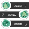 image:image2Pcs Christmas Bath Loofah Santa Claus Xmas Tree Mesh Pouf Shower Sponge Body Scrubber Exfoliator for Bathroom Tools1 Count Pack of 1