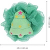 image:image2Pcs Christmas Bath Loofah Santa Claus Xmas Tree Mesh Pouf Shower Sponge Body Scrubber Exfoliator for Bathroom Tools1 Count Pack of 1