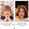 image:image2pcs Christmas Cats Ears Headband with Bells Christmas Jingle Bell Headband Animal Hairband Headwear Party Favors GoldenGolden