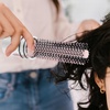image:image2pcs Round Hair Brush Compact Quiff Comb Retractable Curling Hairbrush Blow Drying Travel Styling Brush for Women