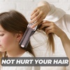 image:image2pcs Round Hair Brush Compact Quiff Comb Retractable Curling Hairbrush Blow Drying Travel Styling Brush for Women