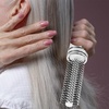 image:image2pcs Round Hair Brush Compact Quiff Comb Retractable Curling Hairbrush Blow Drying Travel Styling Brush for Women