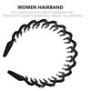 image:image2pcs Wavy Tooth Headband for Women Chic Hair Comb Accessory Amber for Parties Weddings and Daily Styling