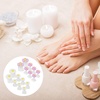 image:image32pcs Nail Polish Toe Stretcher Toe Separators Silicone Nail Art Finger Separators Toe Stretcher Manicure Pedicure Tools For Toes Finger Relaxing Cartoon Toe Separator Holding Finger SeparatorsDaisy Flower Style 16pcs
