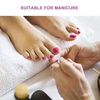 image:image32pcs Nail Polish Toe Stretcher Toe Separators Silicone Nail Art Finger Separators Toe Stretcher Manicure Pedicure Tools For Toes Finger Relaxing Cartoon Toe Separator Holding Finger SeparatorsPearls RHINESTONES 16pcs