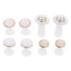 image:image32pcs Nail Polish Toe Stretcher Toe Separators Silicone Nail Art Finger Separators Toe Stretcher Manicure Pedicure Tools For Toes Finger Relaxing Cartoon Toe Separator Holding Finger SeparatorsPearl Shell 16pcs