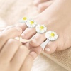 image:image32pcs Nail Polish Toe Stretcher Toe Separators Silicone Nail Art Finger Separators Toe Stretcher Manicure Pedicure Tools For Toes Finger Relaxing Cartoon Toe Separator Holding Finger SeparatorsDaisy Flower Style 16pcs