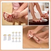 image:image32pcs Nail Polish Toe Stretcher Toe Separators Silicone Nail Art Finger Separators Toe Stretcher Manicure Pedicure Tools For Toes Finger Relaxing Cartoon Toe Separator Holding Finger SeparatorsColor 1