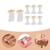 image:image32pcs Nail Polish Toe Stretcher Toe Separators Silicone Nail Art Finger Separators Toe Stretcher Manicure Pedicure Tools For Toes Finger Relaxing Cartoon Toe Separator Holding Finger SeparatorsColor 1