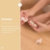 image:image32pcs Nail Polish Toe Stretcher Toe Separators Silicone Nail Art Finger Separators Toe Stretcher Manicure Pedicure Tools For Toes Finger Relaxing Cartoon Toe Separator Holding Finger SeparatorsColor