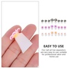 image:image32pcs Nail Polish Toe Stretcher Toe Separators Silicone Nail Art Finger Separators Toe Stretcher Manicure Pedicure Tools For Toes Finger Relaxing Cartoon Toe Separator Holding Finger SeparatorsFlower Style 24pcs